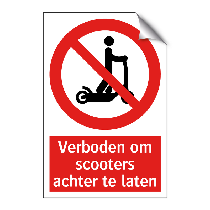 Verboden om scooters achter te laten