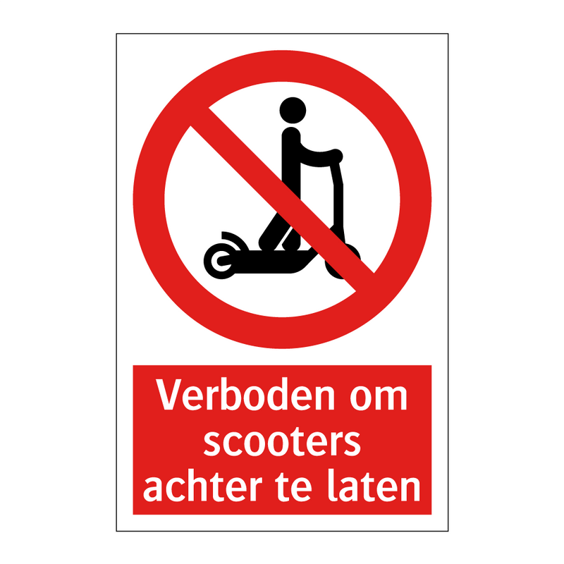 Verboden om scooters achter te laten