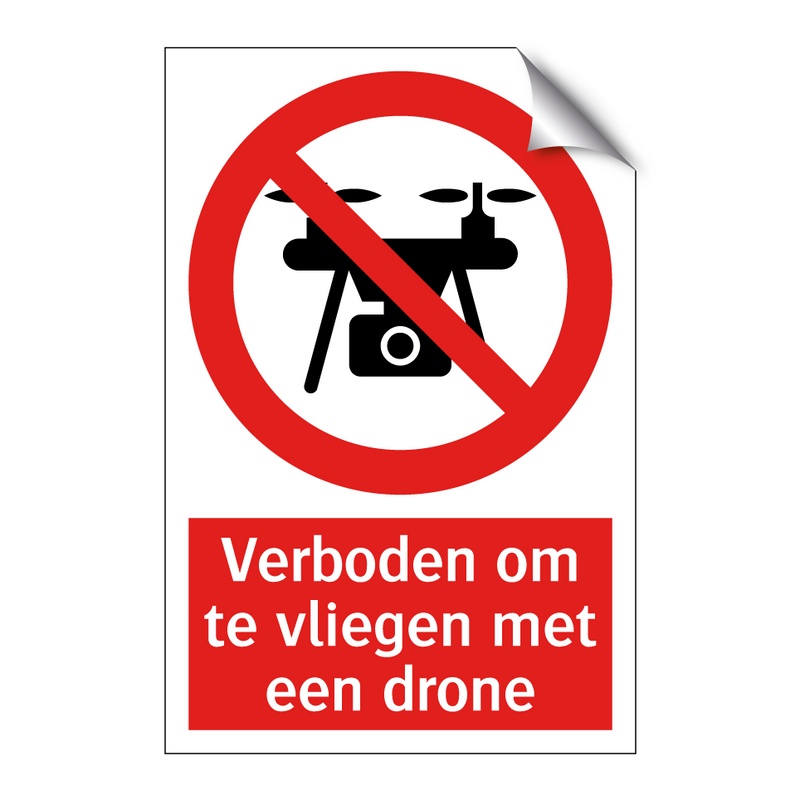 Verboden om te vliegen met een drone