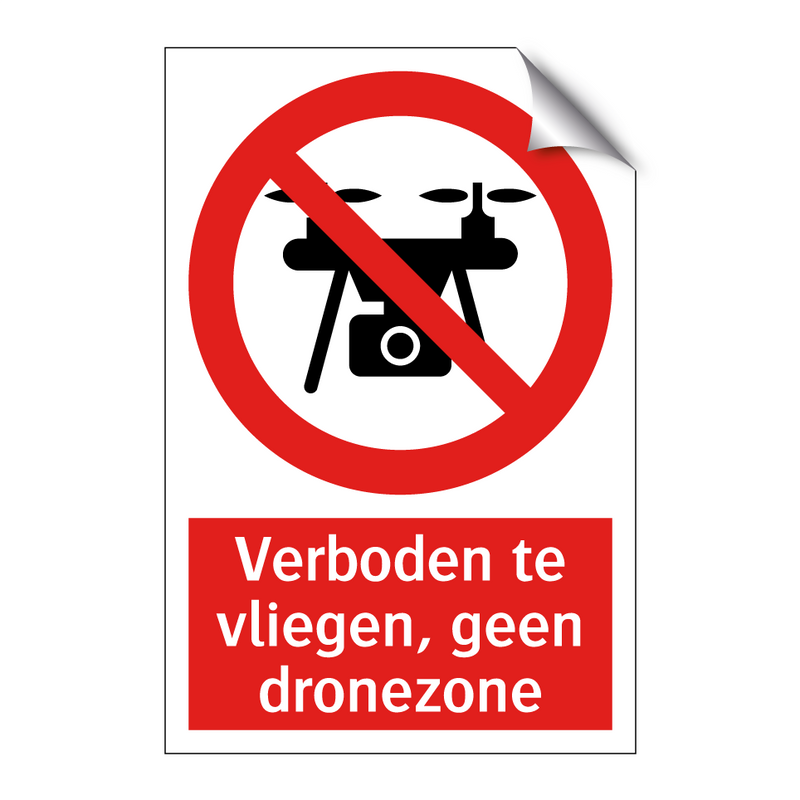 Verboden te vliegen, geen dronezone