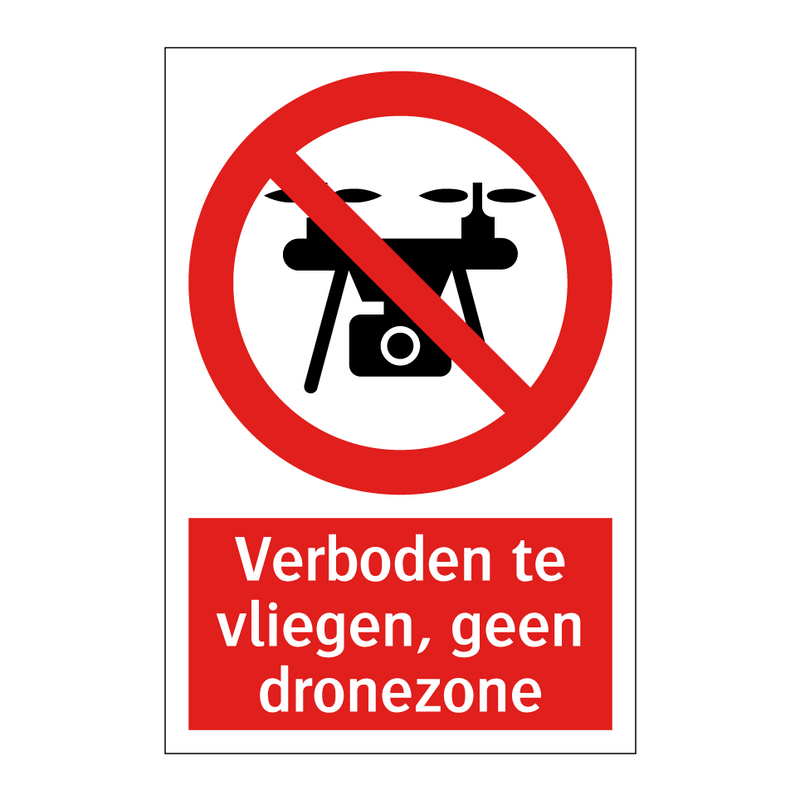 Verboden te vliegen, geen dronezone