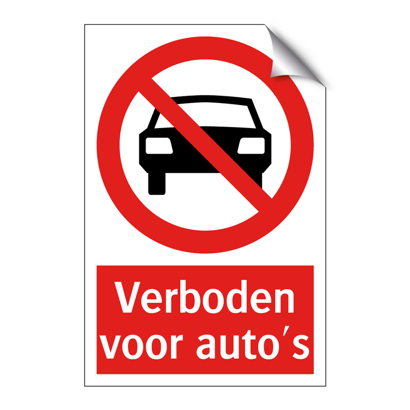 Verboden voor auto's