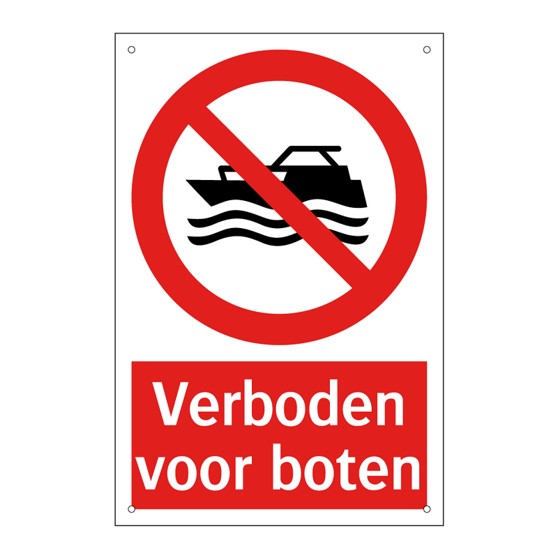 Verboden voor boten