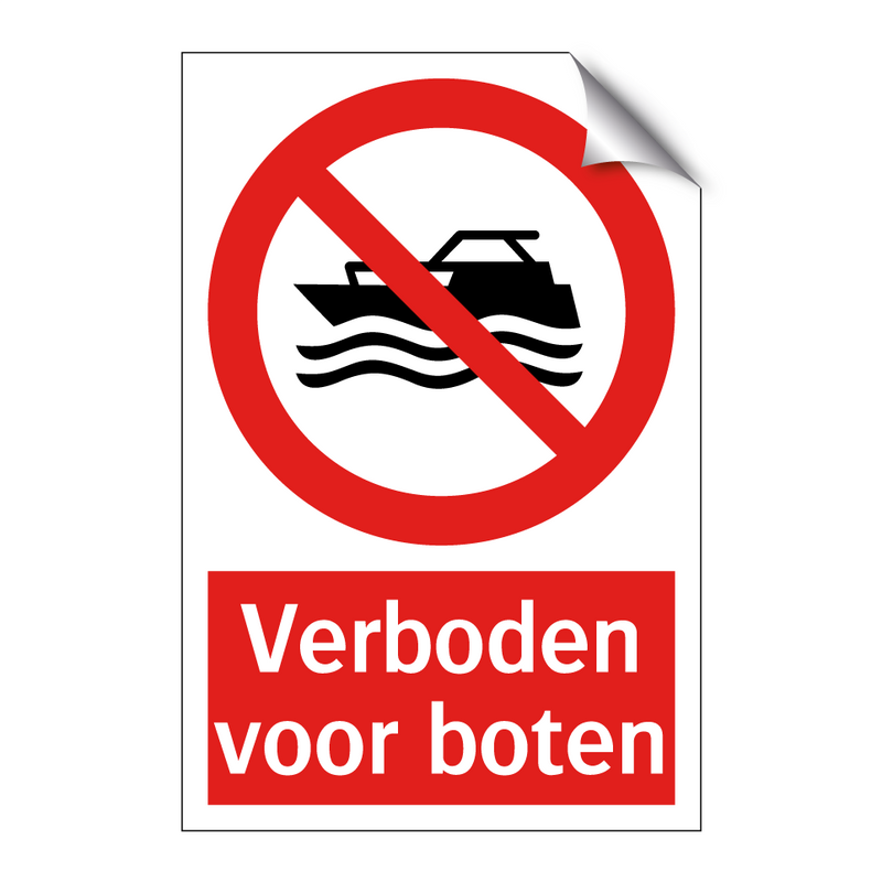 Verboden voor boten