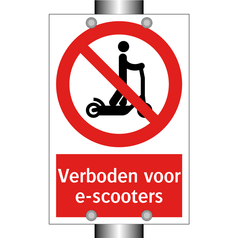 Verboden voor e-scooters