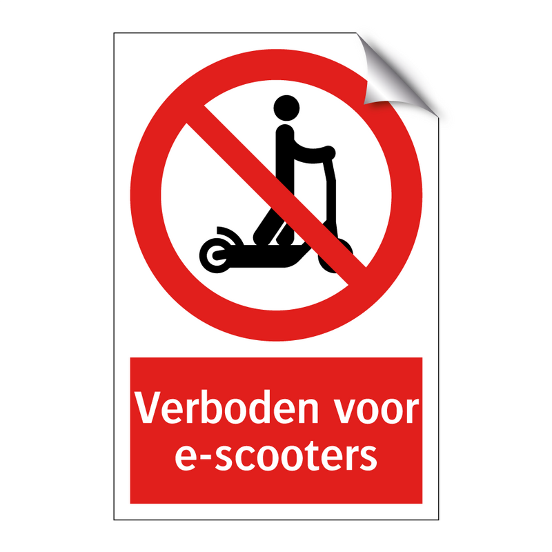 Verboden voor e-scooters