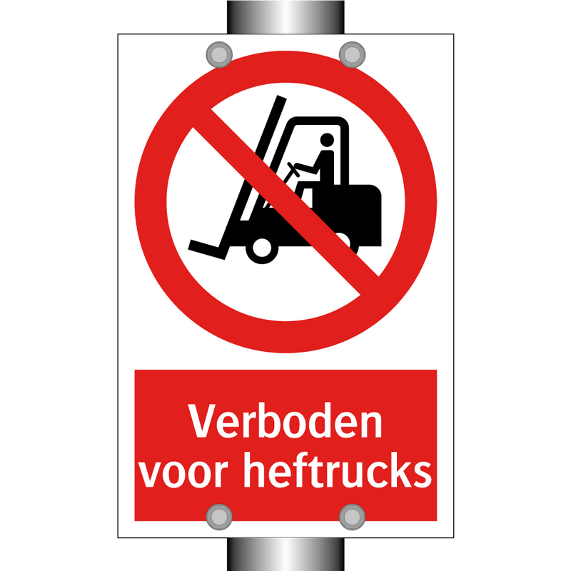 Verboden voor heftrucks