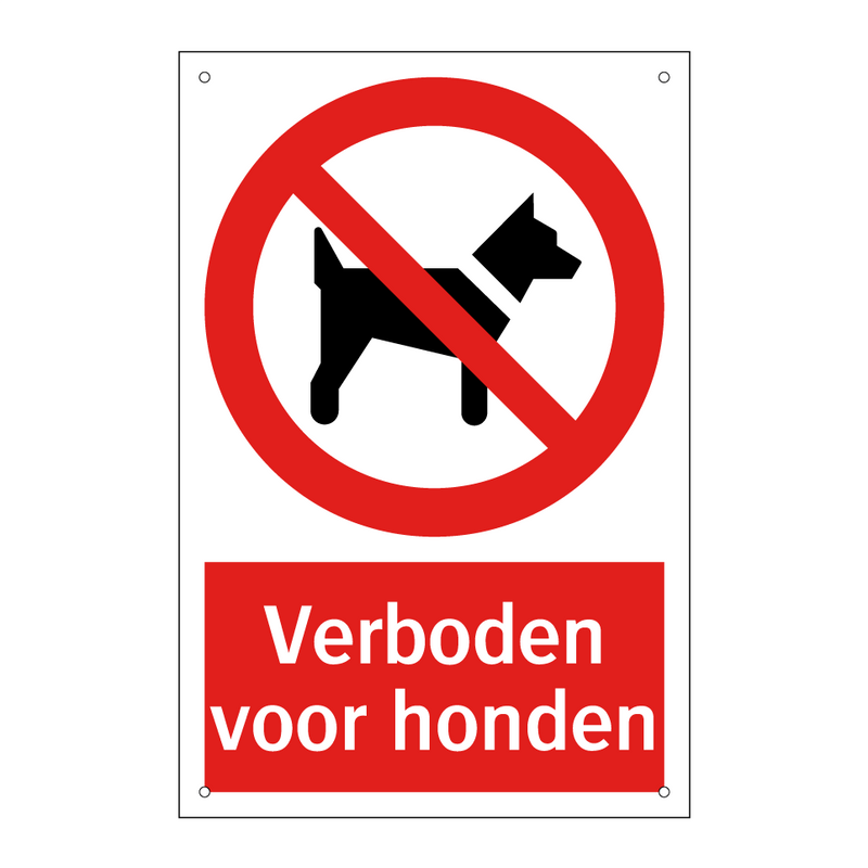 Verboden voor honden