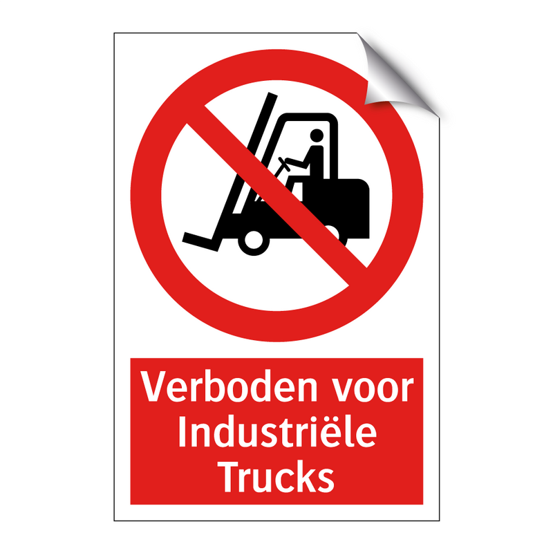 Verboden voor Industriële Trucks