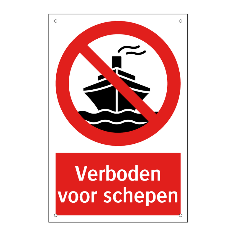 Verboden voor schepen