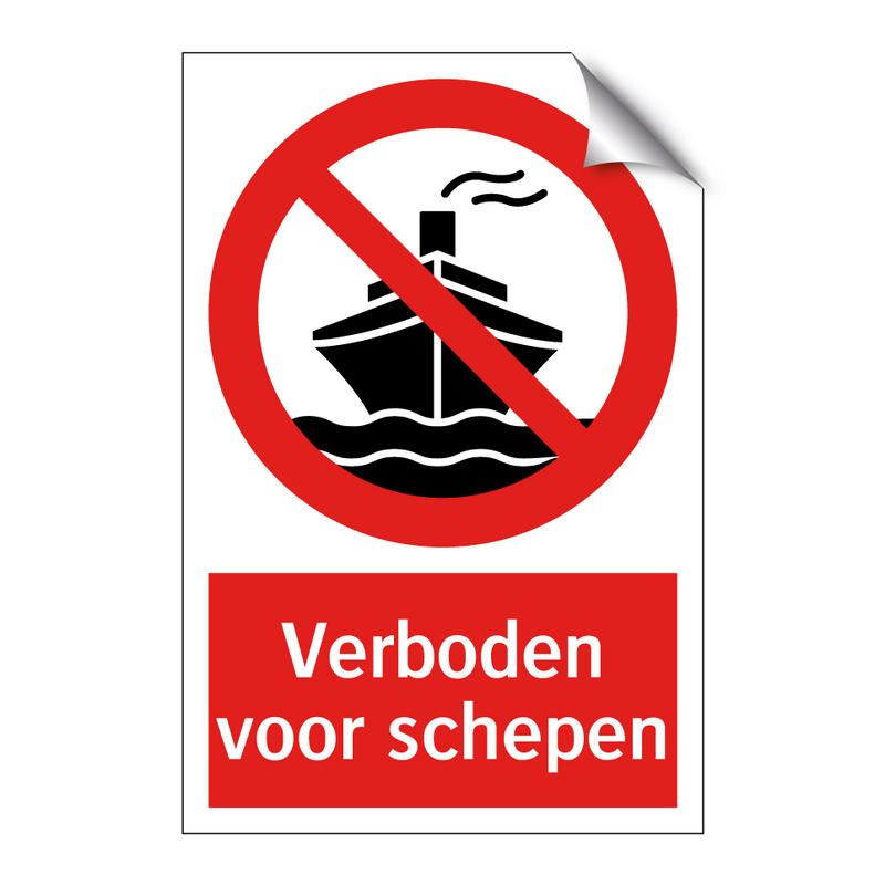 Verboden voor schepen