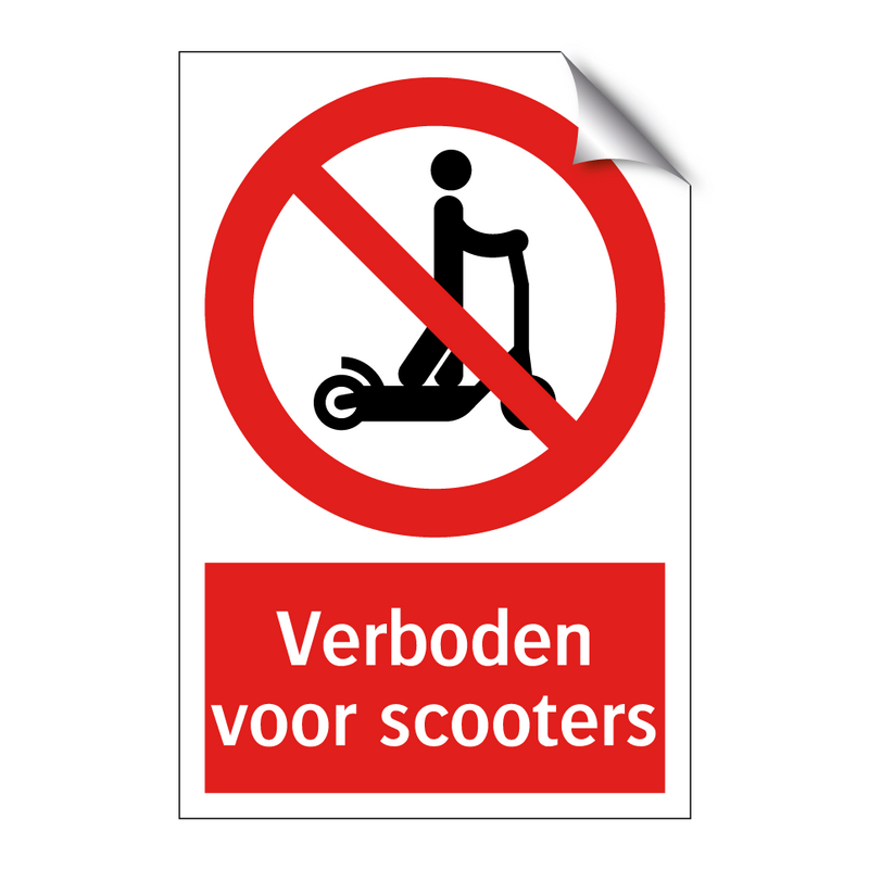 Verboden voor scooters