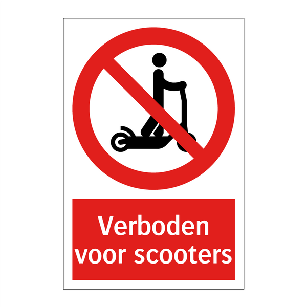 Verboden voor scooters