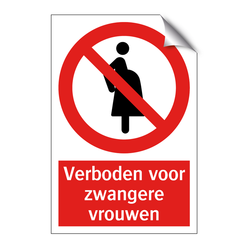 Verboden voor zwangere vrouwen