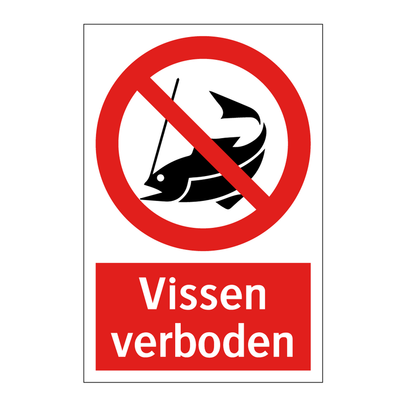 Vissen verboden