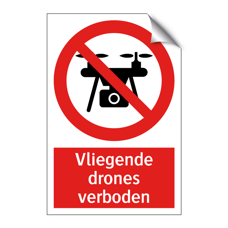 Vliegende drones verboden