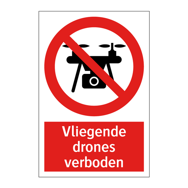 Vliegende drones verboden