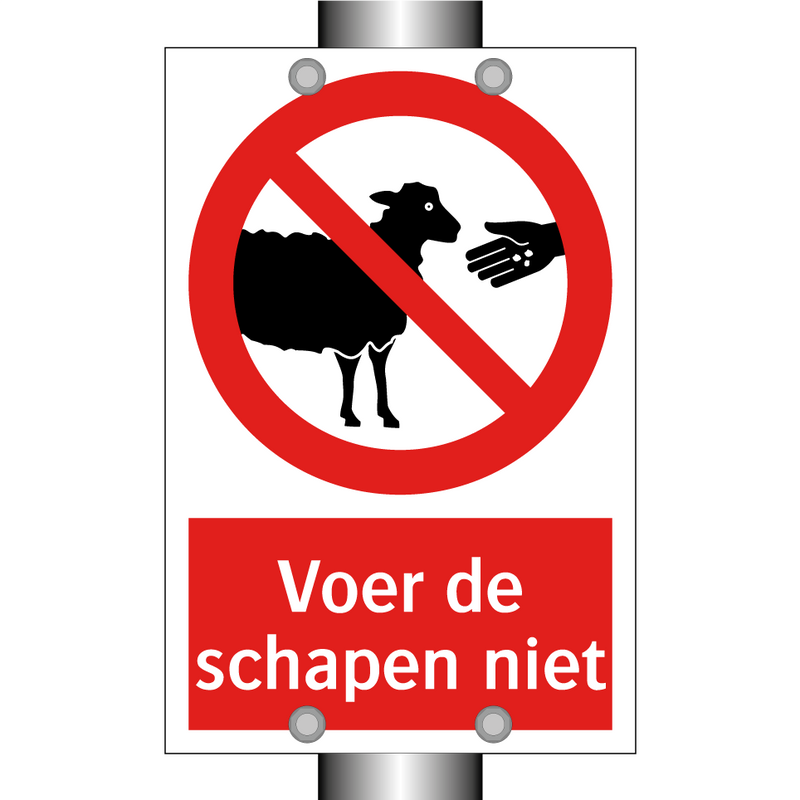 Voer de schapen niet