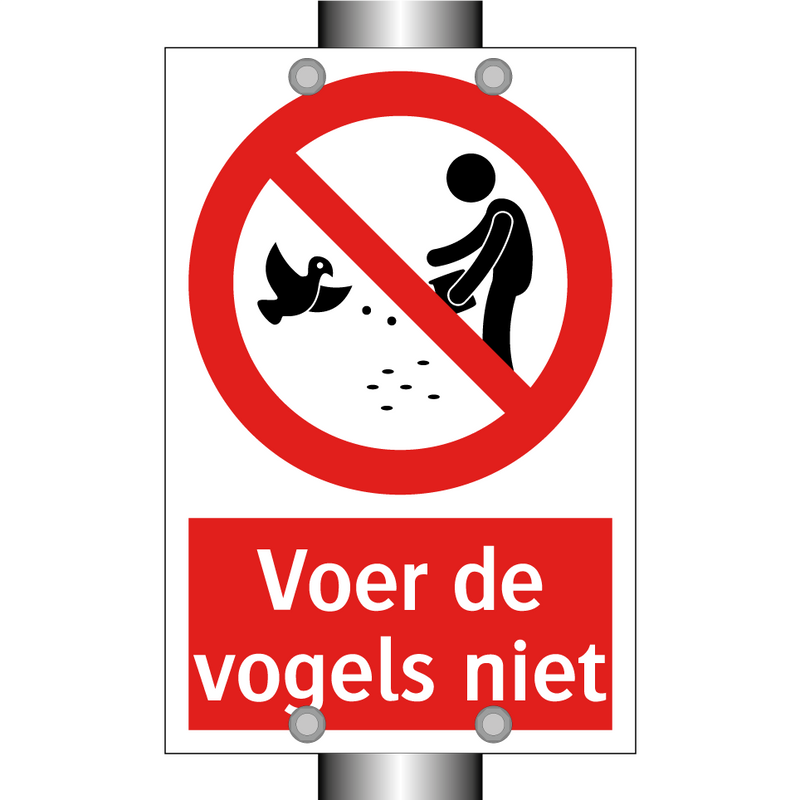 Voer de vogels niet