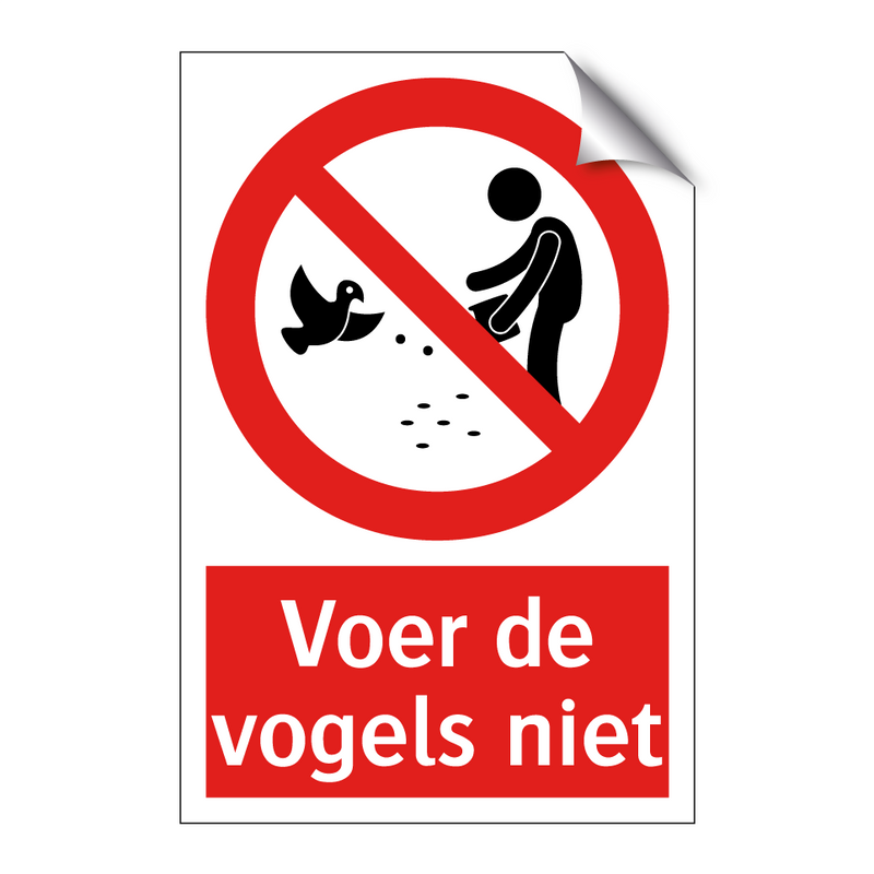 Voer de vogels niet