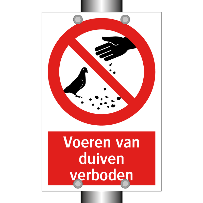 Voeren van duiven verboden