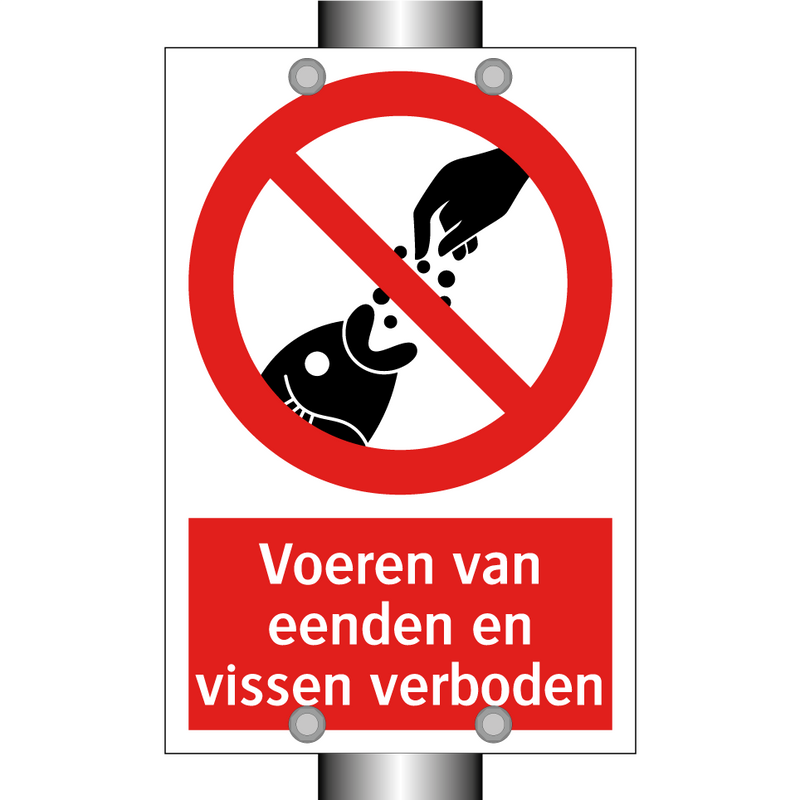 Voeren van eenden en vissen verboden