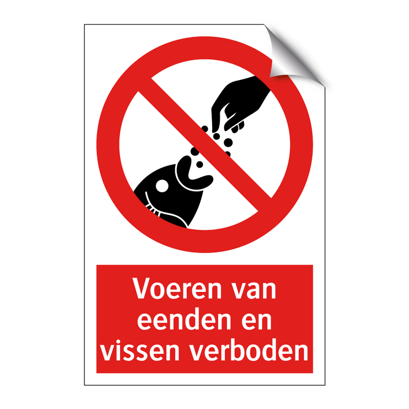 Voeren van eenden en vissen verboden