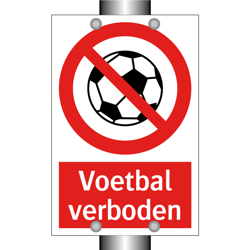 Voetbal verboden