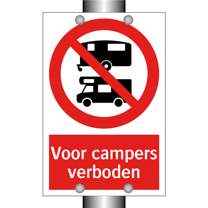 Voor campers verboden