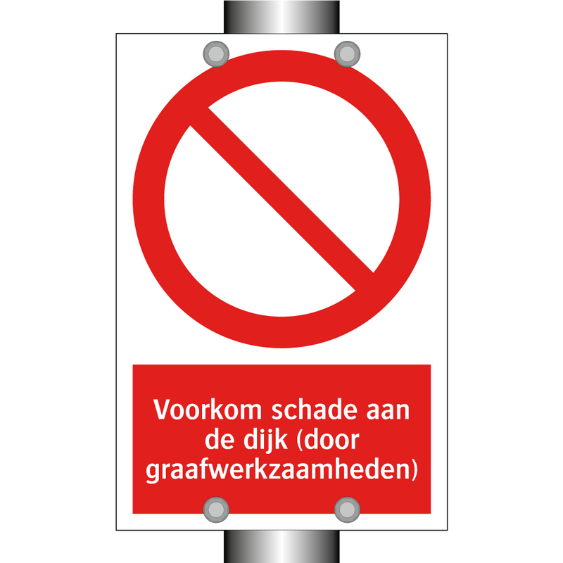 Voorkom schade aan de dijk (door graafwerkzaamheden)