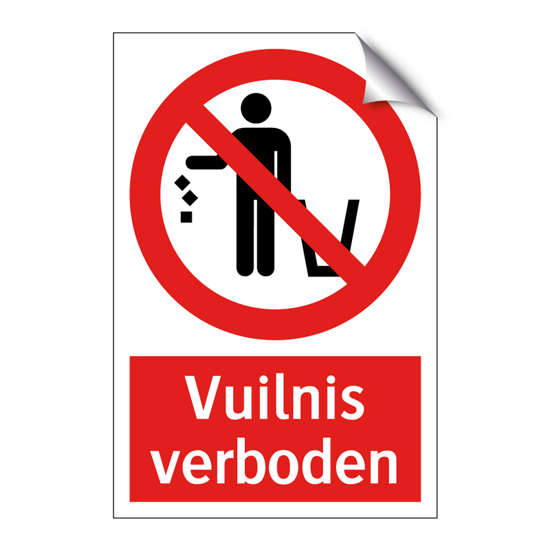 Vuilnis verboden