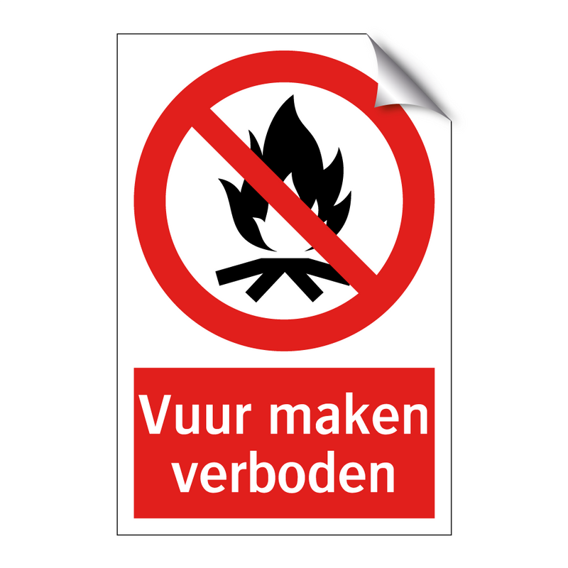 Vuur maken verboden