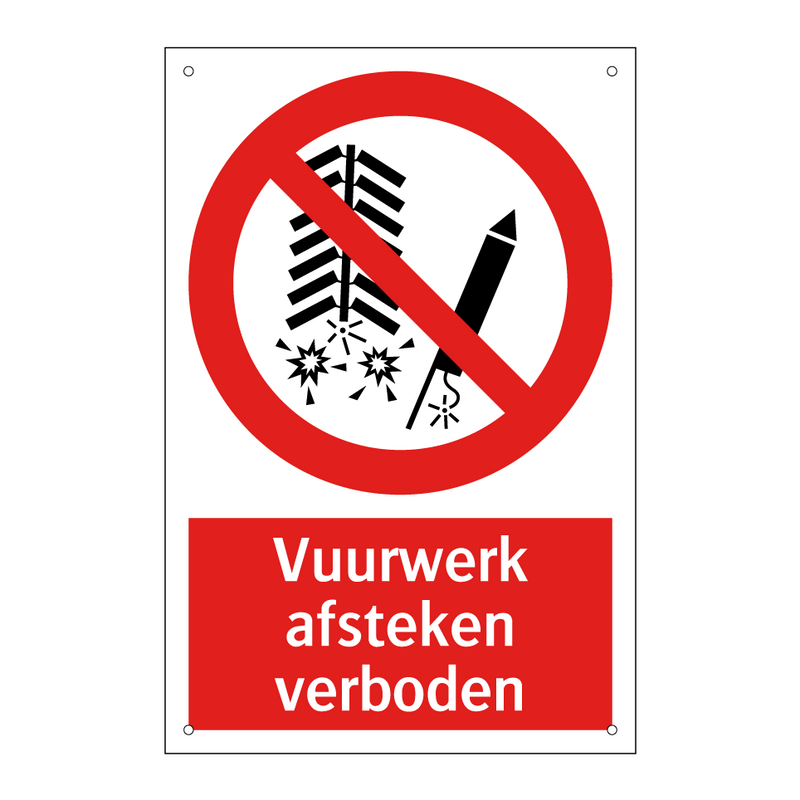 Vuurwerk afsteken verboden