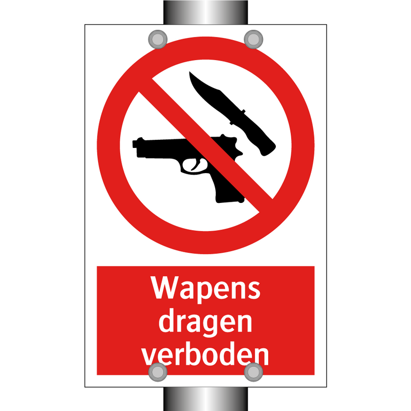 Wapens dragen verboden