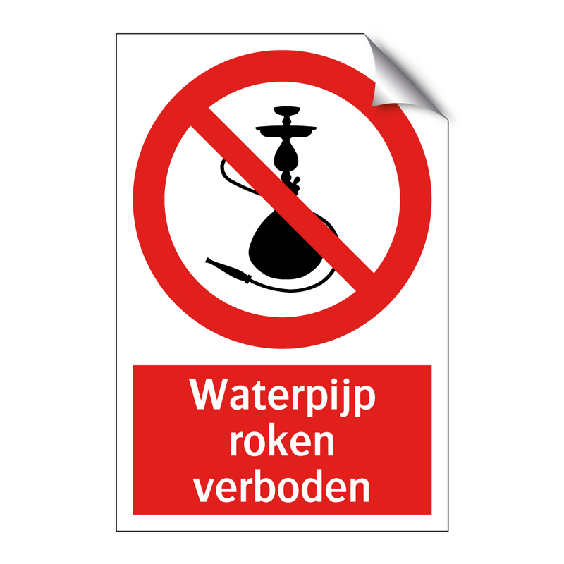 Waterpijp roken verboden