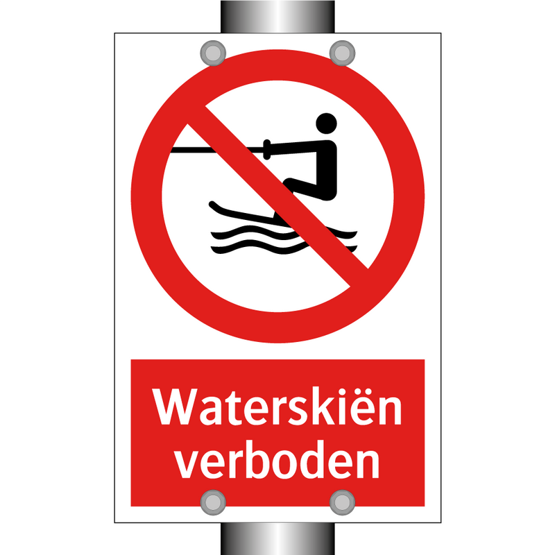 Waterskiën verboden