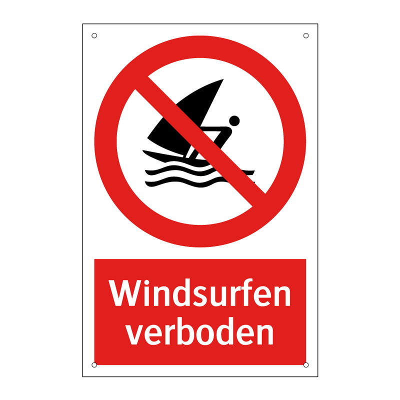 Windsurfen verboden