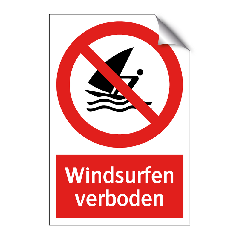 Windsurfen verboden