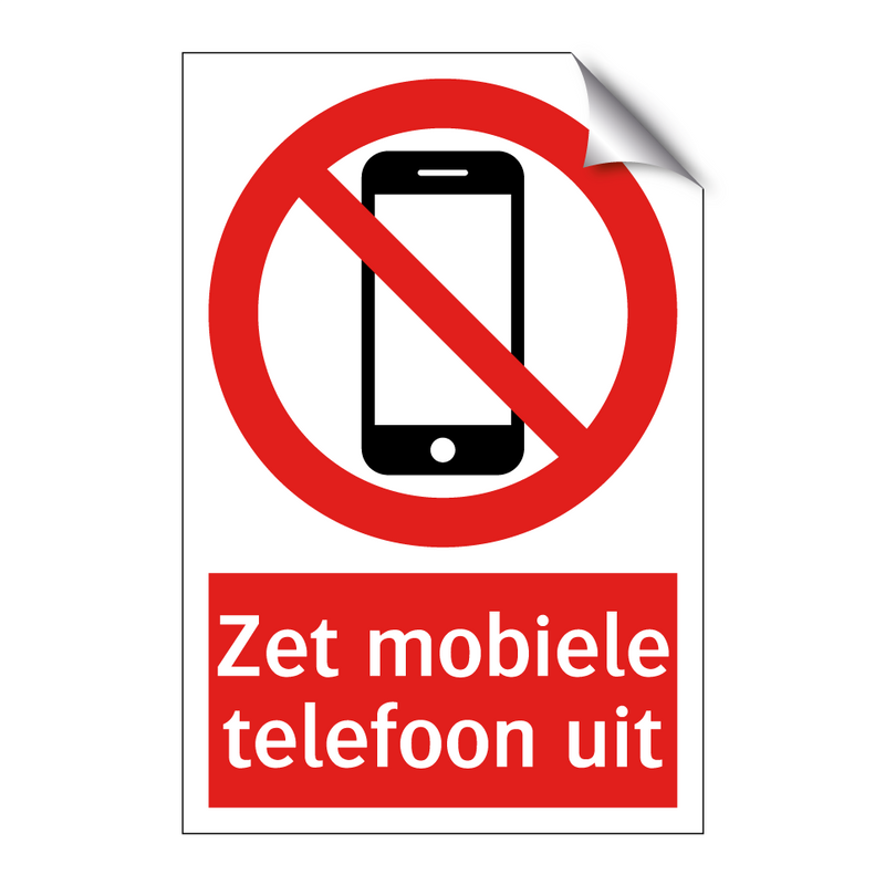 Zet mobiele telefoon uit