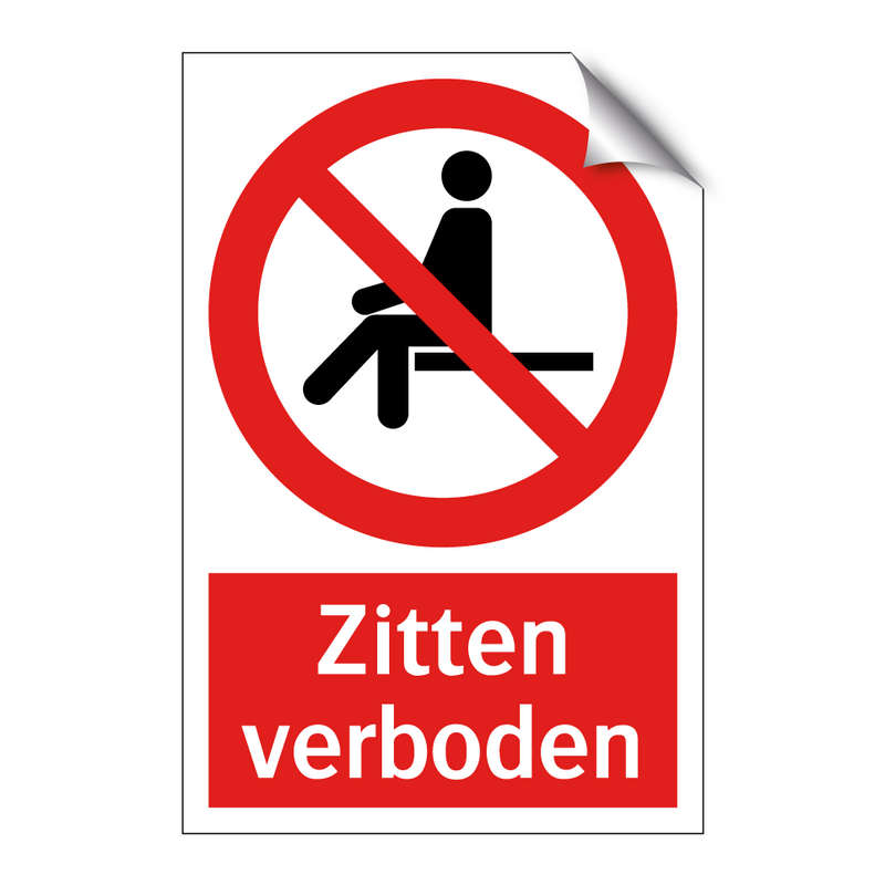 Zitten verboden