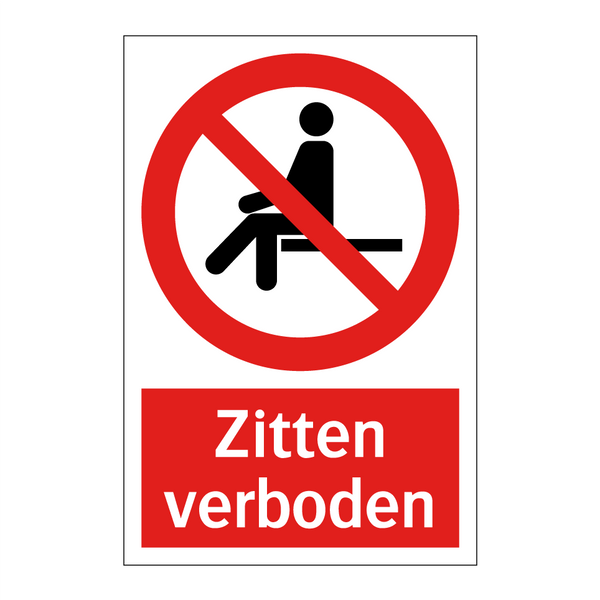 Zitten verboden