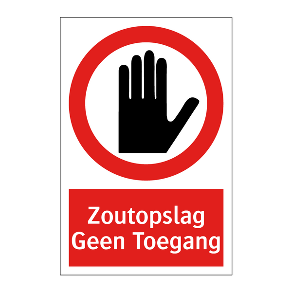 Zoutopslag Geen Toegang