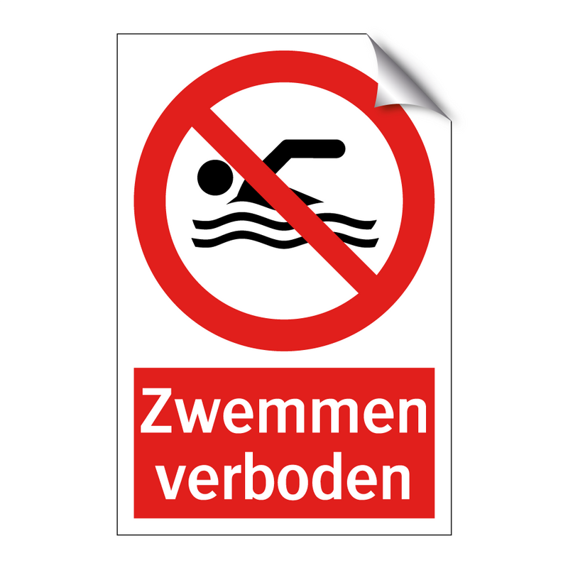 Zwemmen verboden