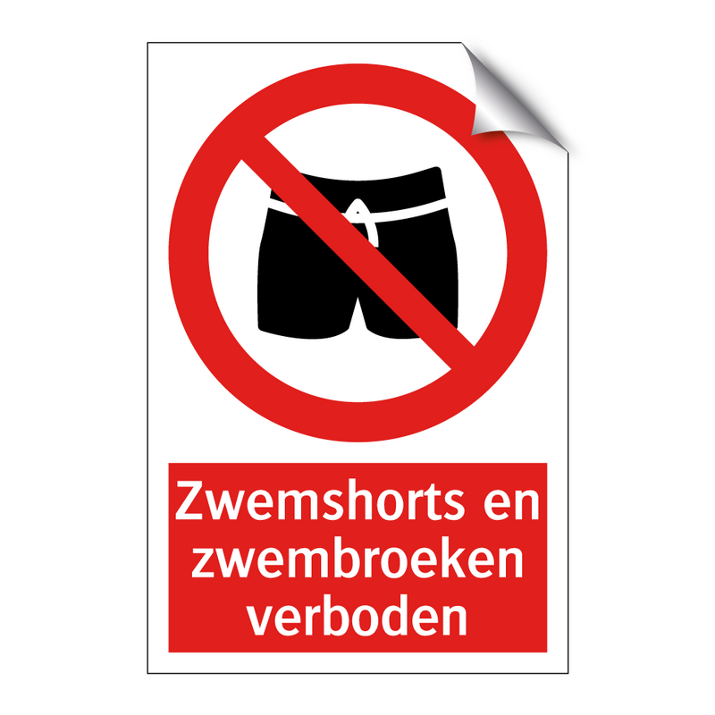 Zwemshorts en zwembroeken verboden