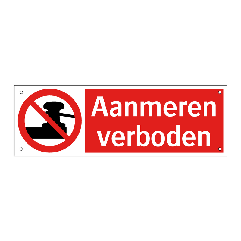 Aanmeren verboden