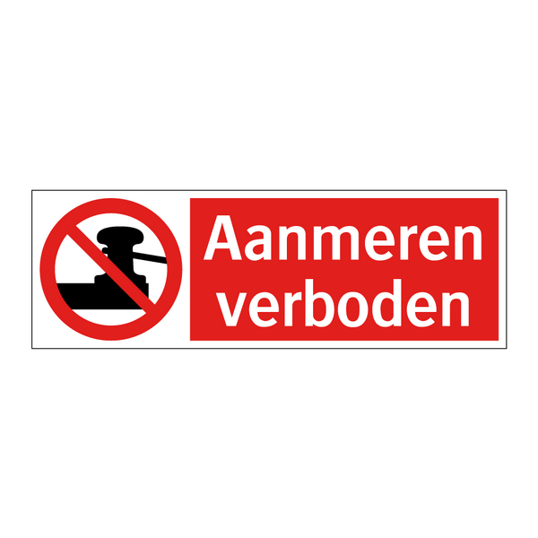 Aanmeren verboden