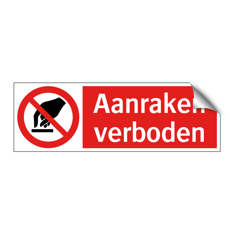 Aanraken verboden