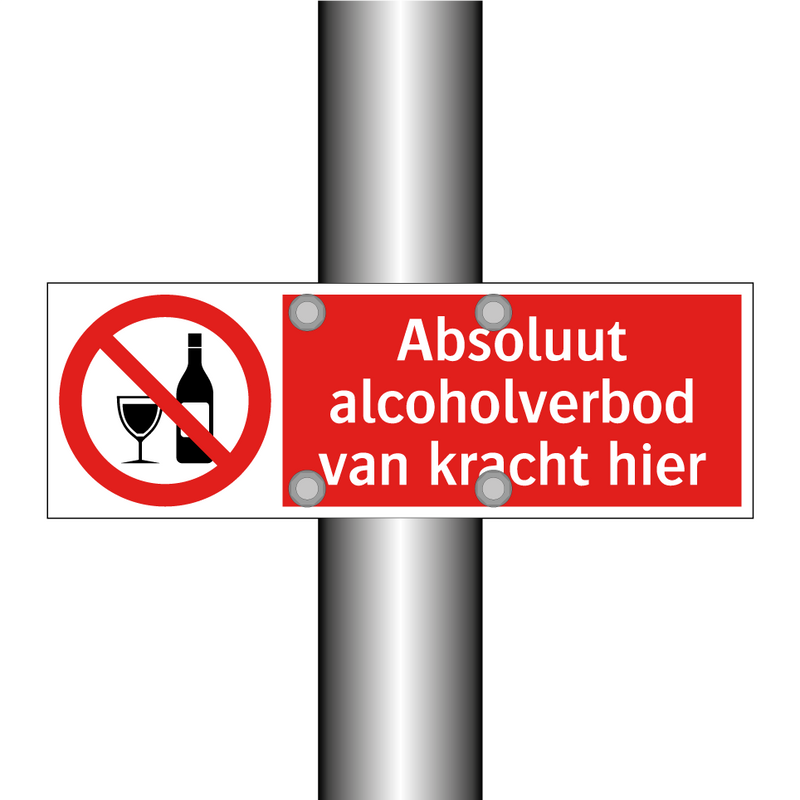 Absoluut alcoholverbod van kracht hier