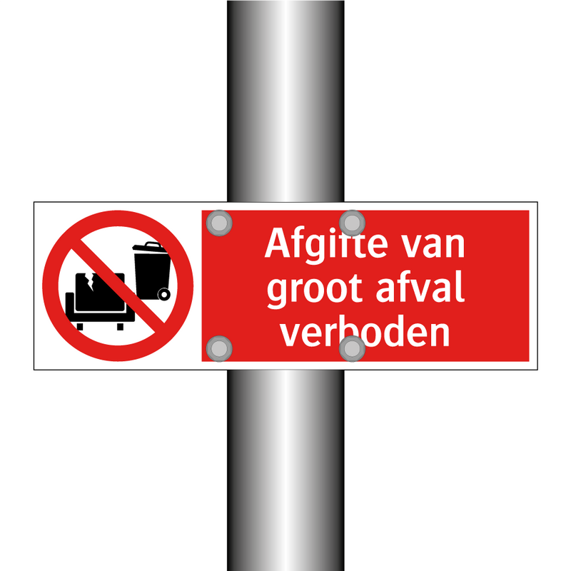 Afgifte van groot afval verboden