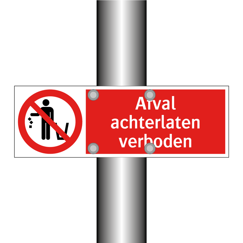 Afval achterlaten verboden